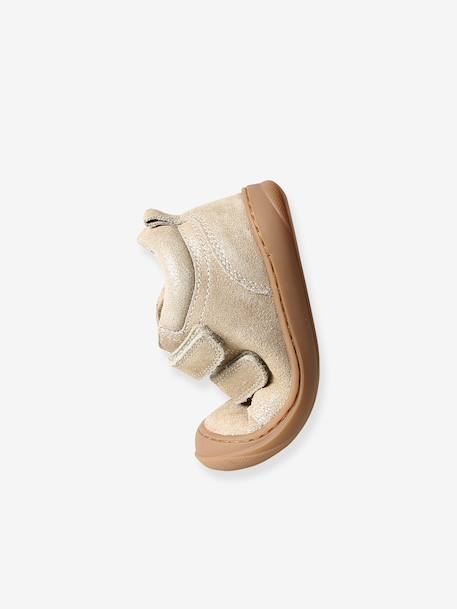 Soft Leather Ankle Boots for Babies, Designed for First Steps bronze+gold+golden yellow+mauve+old rose+printed beige+printed blue+printed green+printed pink+rose+rosy+set pink+turquoise 