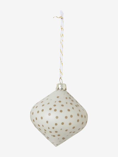 Pack of 10 Christmas tree baubles multicoloured 
