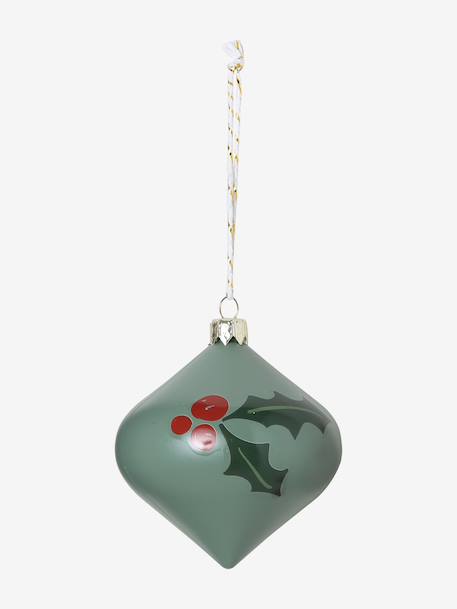 Pack of 10 Christmas tree baubles multicoloured 