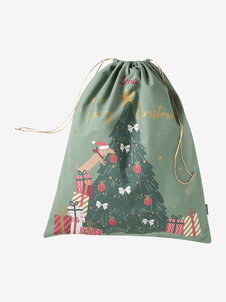 Christmas gift sack green 