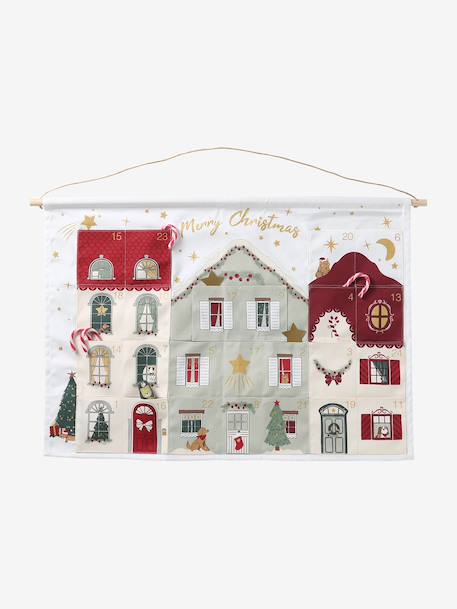 Fabric Advent Calendar red 