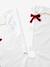 XL Christmas tree skirt with scalloped trim white 