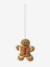 Pack of 10 felt tree decorations red 