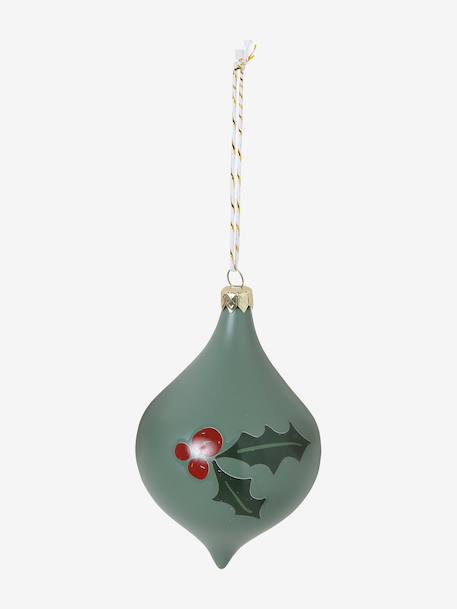 Pack of 10 Christmas tree baubles multicoloured 