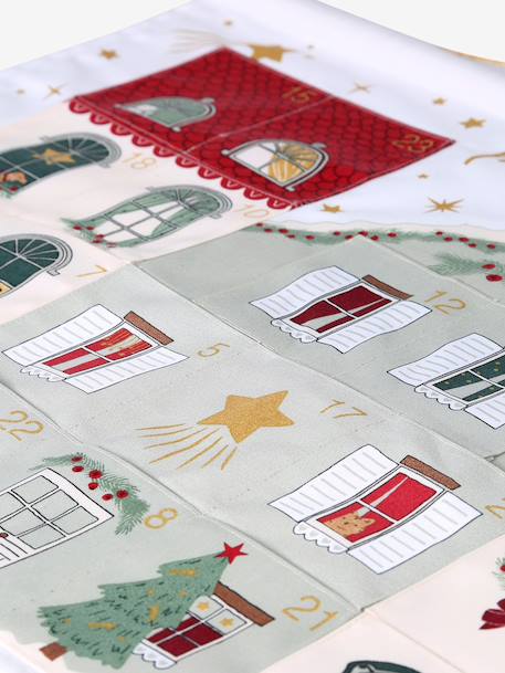 Fabric Advent Calendar red 