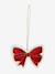Pack of 10 felt tree decorations red 