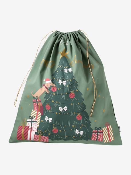 Christmas gift sack green 