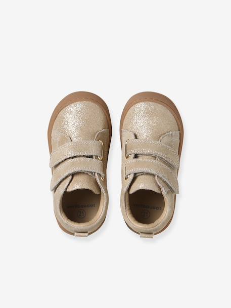 Soft Leather Ankle Boots for Babies, Designed for First Steps bronze+gold+golden yellow+mauve+old rose+printed beige+printed blue+printed green+printed pink+rose+rosy+set pink+turquoise 