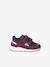 Baby first steps shoes with touch-fastening straps plum 