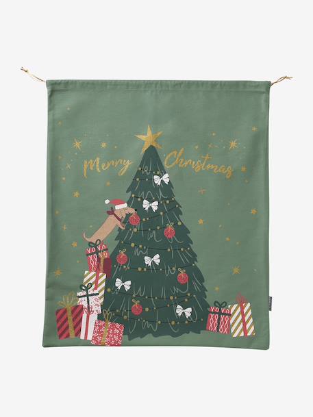 Christmas gift sack green 