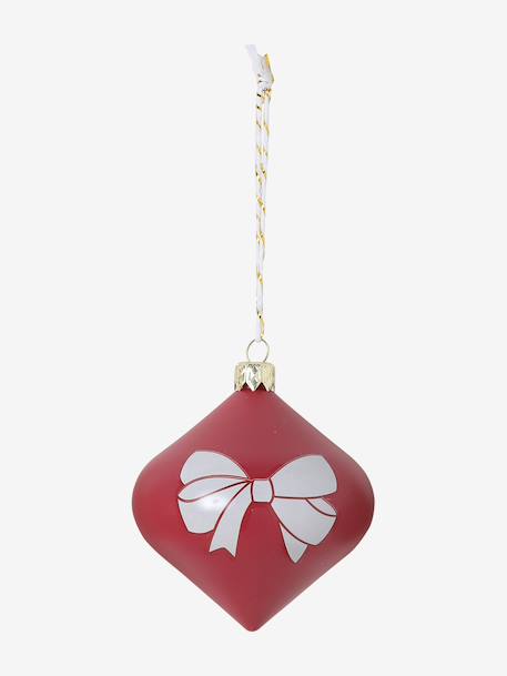 Pack of 10 Christmas tree baubles multicoloured 