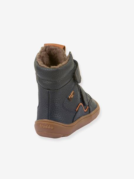 Children's barefoot winter shoes BAREFOOT TEX WINTER Froddo brown+night blue 