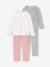 Pack of 2 pyjamas for girls old rose 