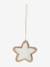Pack of 10 felt tree decorations red 