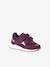 Baby first steps shoes with touch-fastening straps plum 