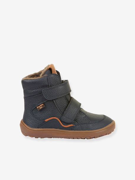 Children's barefoot winter shoes BAREFOOT TEX WINTER Froddo brown+night blue 