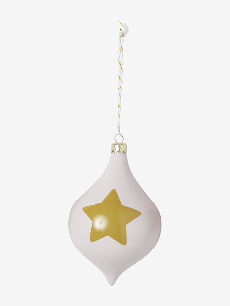 Pack of 10 Christmas tree baubles multicoloured 