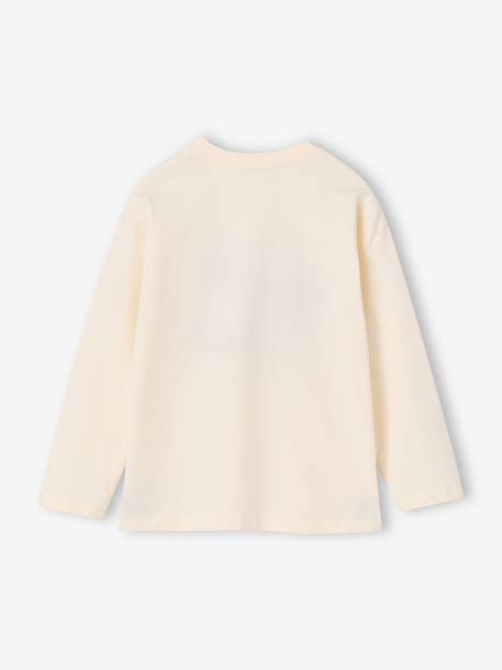 Long-sleeved T-shirt for boys ecru 