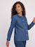 Maternity and nursing shirt medium blue 