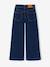 Wide-leg jeans for girls deep blue 