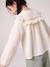 Long-sleeved shirt for girls rosy+slate blue+vanilla 