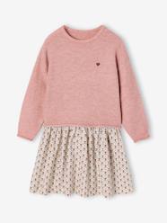 -2-in-1 long-sleeved dress for girls