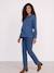 Maternity and nursing shirt medium blue 