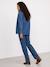 Maternity and nursing shirt medium blue 