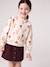 Corduroy Skirt with Heart Pockets for Girls anthracite+camel+mauve+peacock blue 