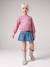 Frilled denim skirt for girls denim blue 