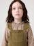Fancy Top, Elasticated Ruffled Neckline, for Girls ecru+navy blue+vanilla 