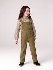 -Corduroy pinafore dungarees for girls