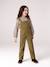 Corduroy pinafore dungarees for girls olive 