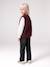 Sleeveless Sherpa Jacket for Girls blush+plum+vanilla 