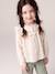 Long-sleeved shirt for girls rosy+slate blue+vanilla 