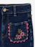 Wide-leg jeans for girls deep blue 