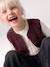 Sleeveless Sherpa Jacket for Girls blush+plum+vanilla 