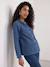 Maternity and nursing shirt medium blue 
