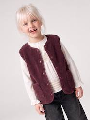 Girls-Coats & Jackets-Sleeveless Sherpa Jacket for Girls