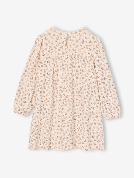 3-piece dress set for girls ecru+mauve 