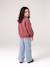 Wide-leg trousers for girls bleached denim+medium blue 