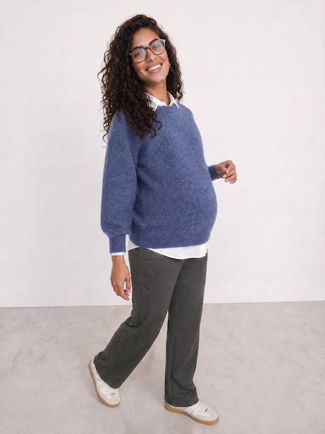 Maternity knit trousers grey 