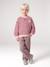 Long-sleeved sweatshirt for girls ecru+red 