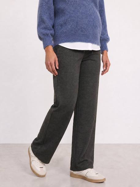 Maternity knit trousers grey 