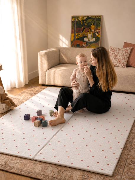 Large, Foldable Activity Mat beige+ecru+green+multicoloured+rose 