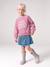 Sweatshirt with front motif for girls mauve 