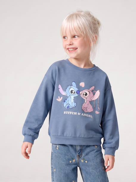 Stitch and Angel sweatshirt for girls chambray blue 