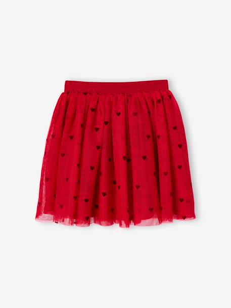 Tulle skirt for girls red 
