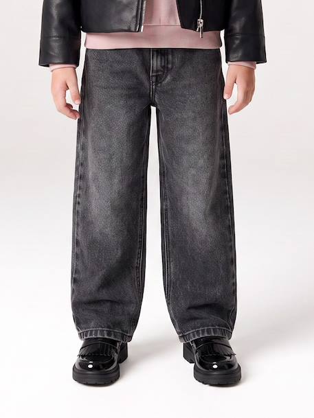 Mom Fit Jeans for Girls denim grey+light blue+medium blue 