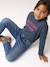 Slim-fit jeans for girls light blue+medium blue 